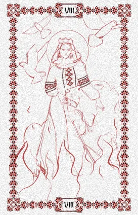 Карта з міфічними персонажами українського фольклору